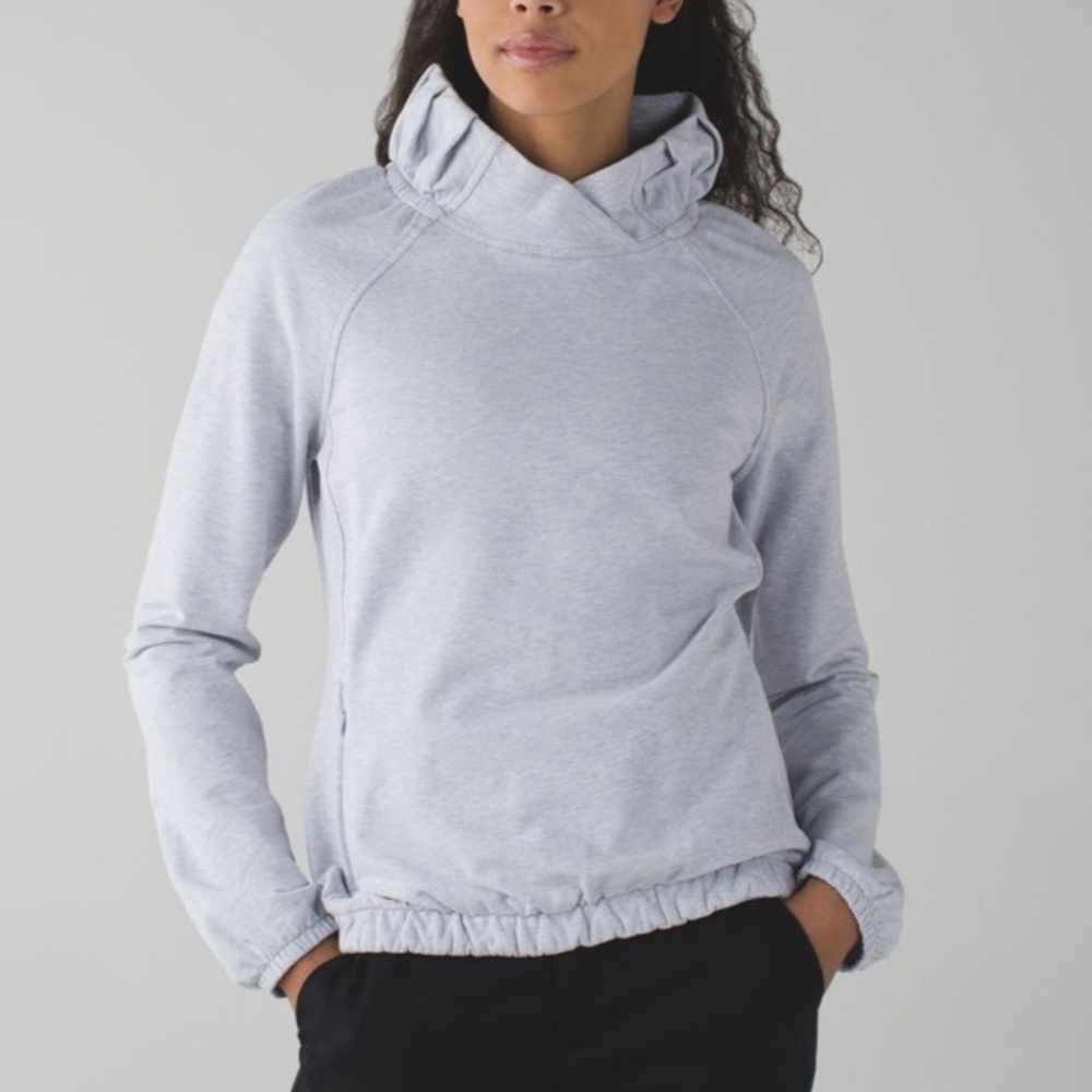 Lululemon 6 After All Pullover in Heathered Cool Breeze